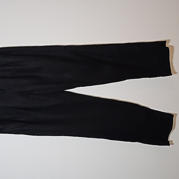 Banana Republic HR Pleated Pant Trouser Slacks Linen High Waisted Wide Black 4 L - Picture 5 of 14